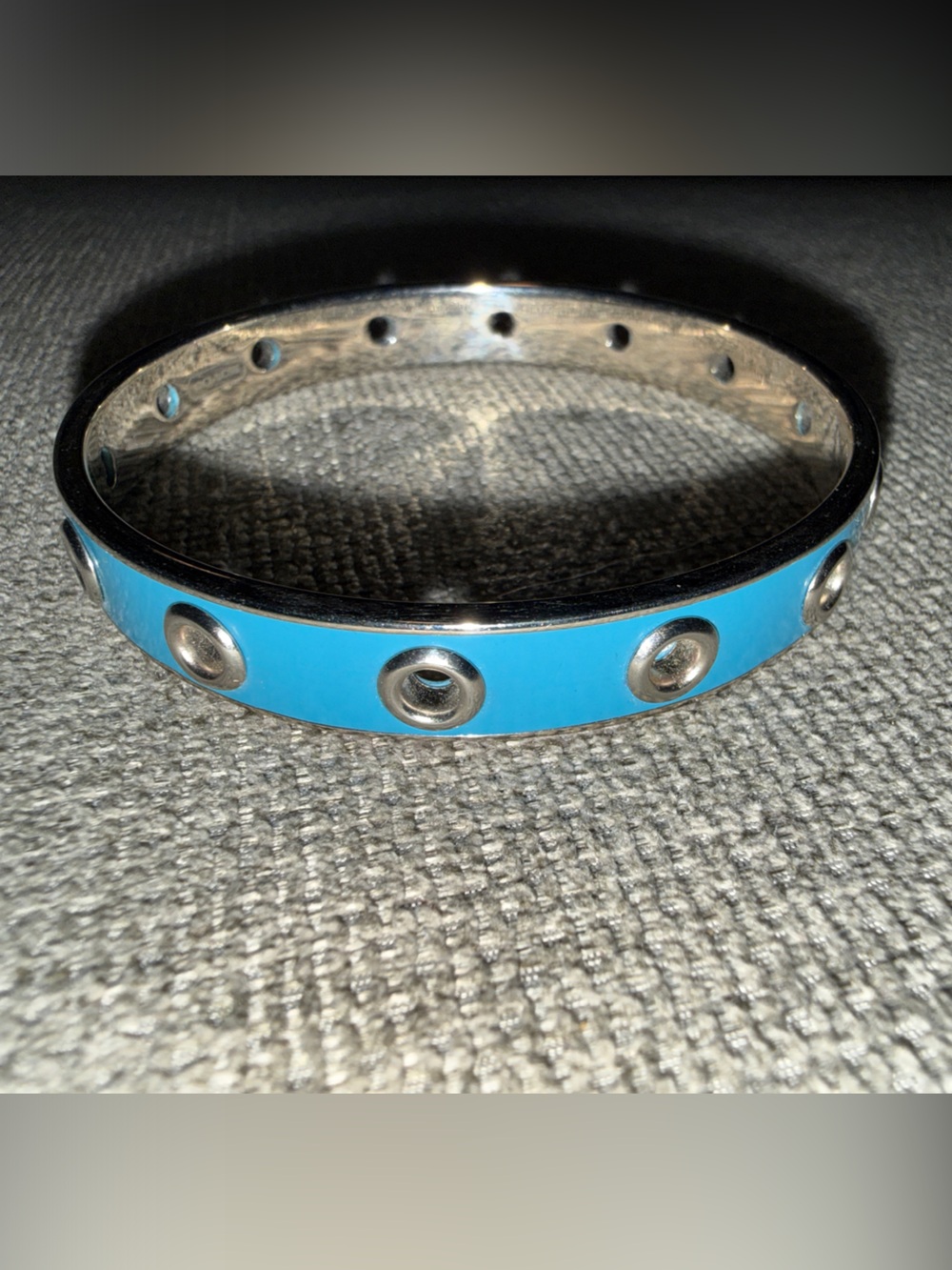 Blue Stud-Accent Bangle Bracelet